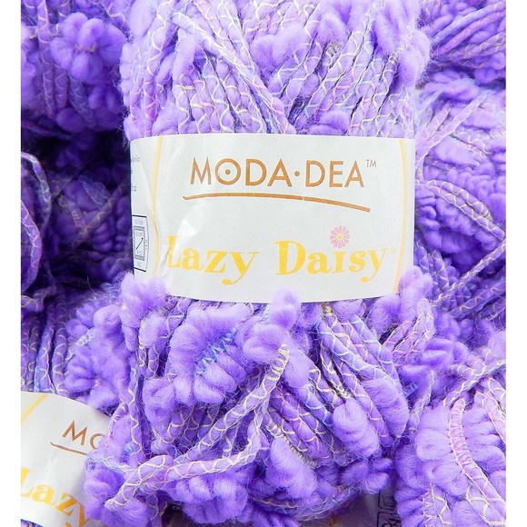 Moda Dea Lazy Daisy Purple Rain 1.76 oz 77 yd Each Made in Italy Lot of 15 - Picture 3 of 7